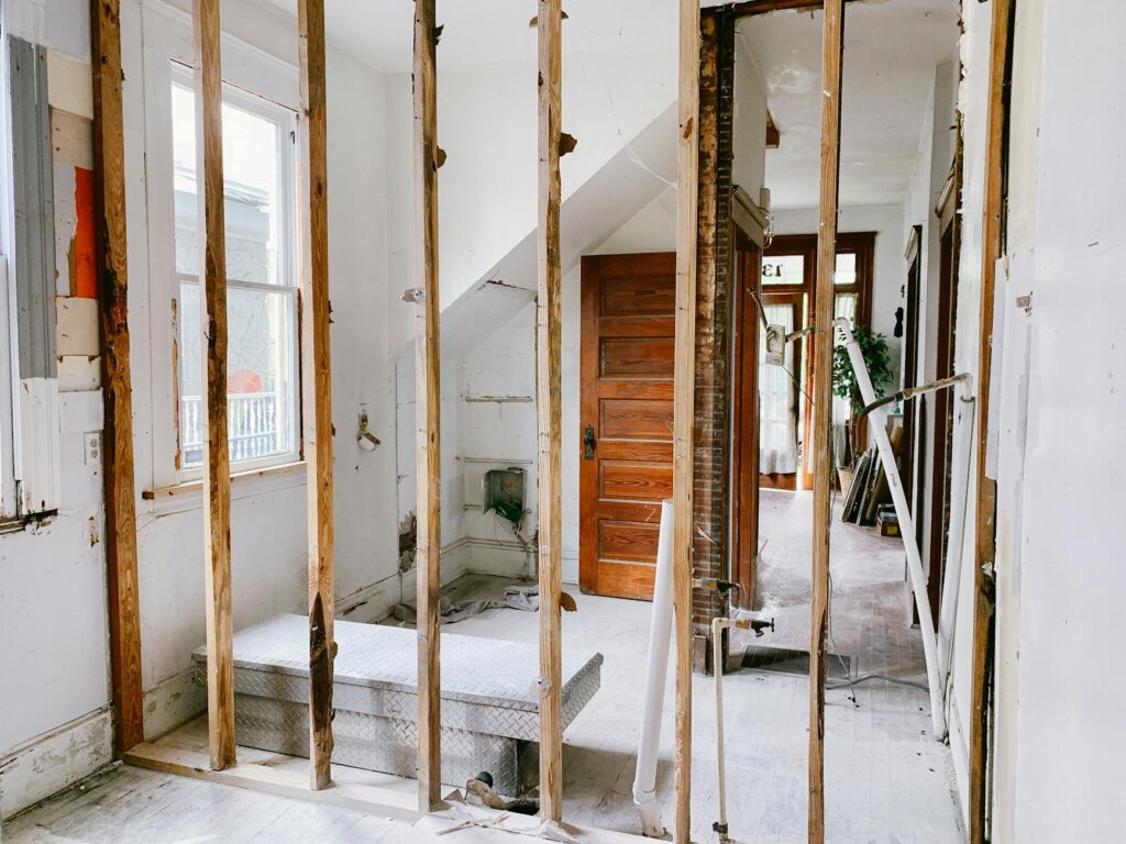 renovations in a house